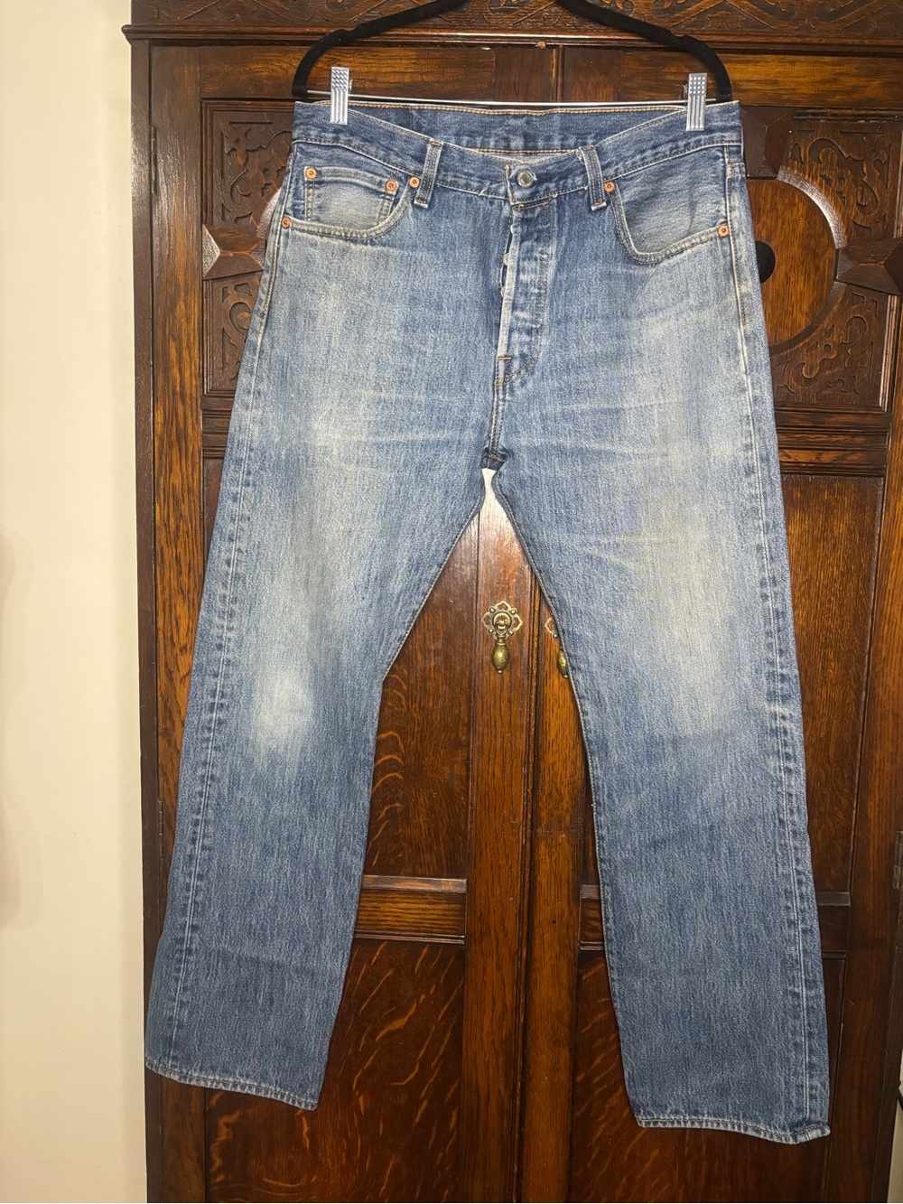 Levi's Light Blue Straight Leg Jeans